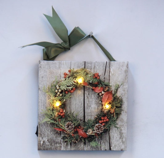 6" x 6" Hanging canvas with led lights