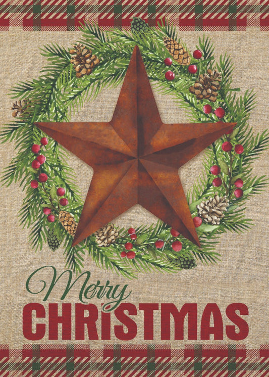 Barn Star House Flag 28in by 40in
